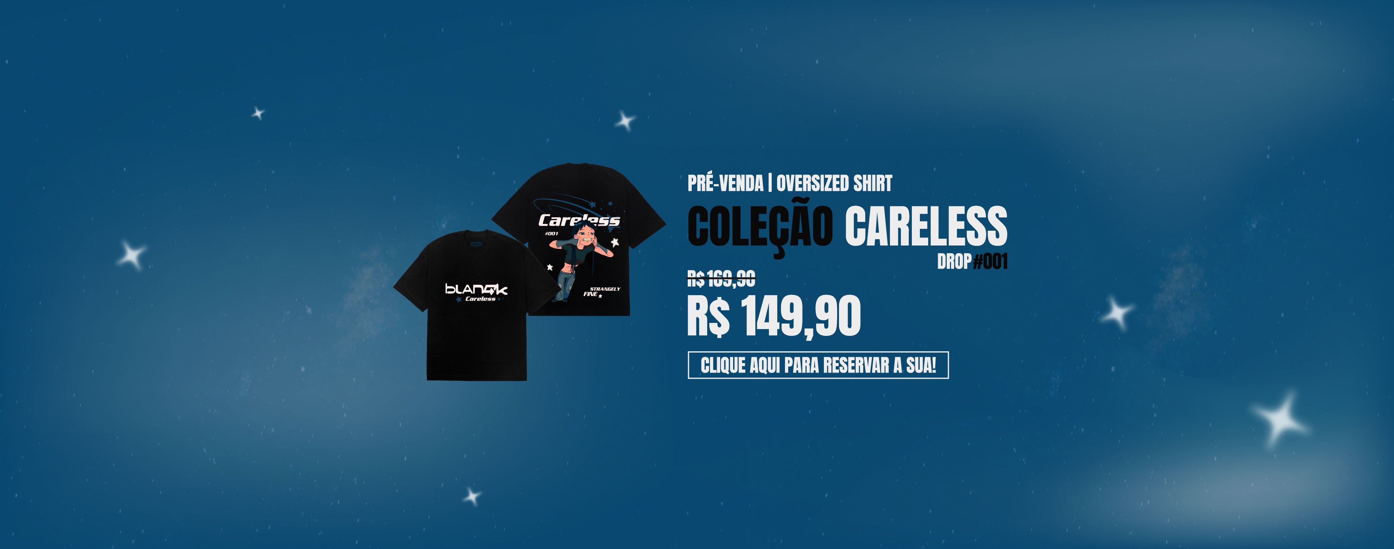 Pré-venda camiseta Blangk - Hero