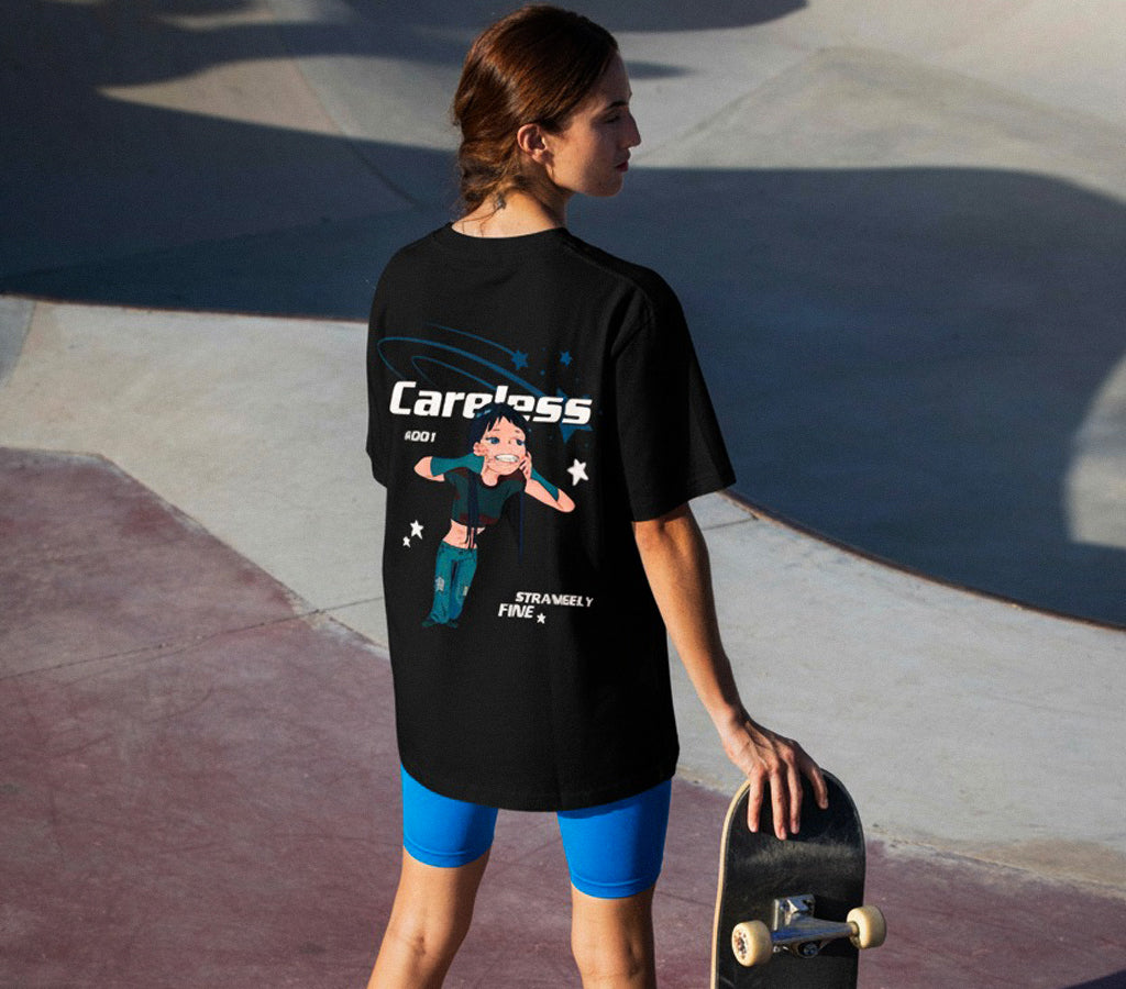 PRÉ-VENDA | Camiseta Unissex Oversized Preta - Space Suzy